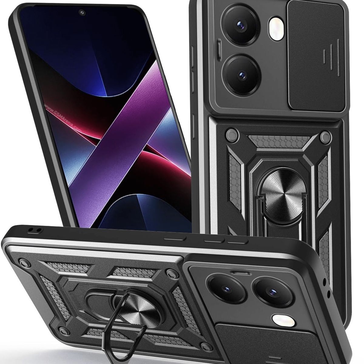 GENERICO - Funda Case Slider Compatible Xiaomi Poco X7 Pro 5G Negro