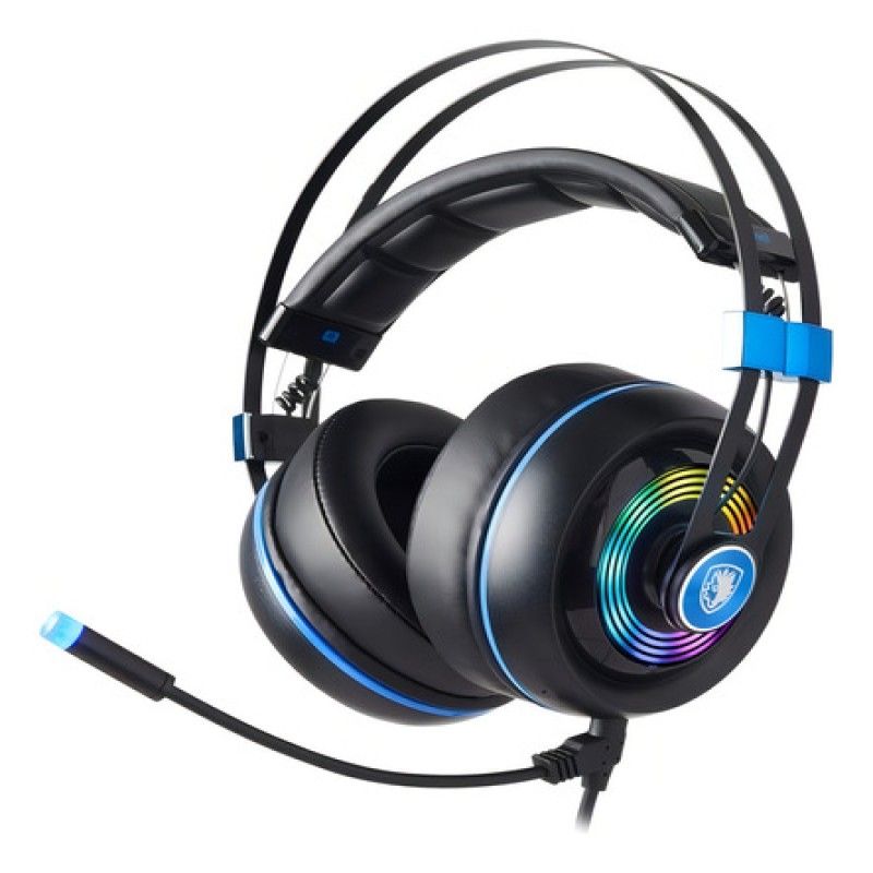 SADES - Auricular Gamer Pc Sades Armor Sa 918 Rgb Pc Ps4 Usb 22 Mts