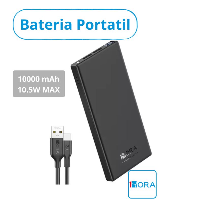 1HORA - Batería Portátil 1Hora GAR263  10000mAh