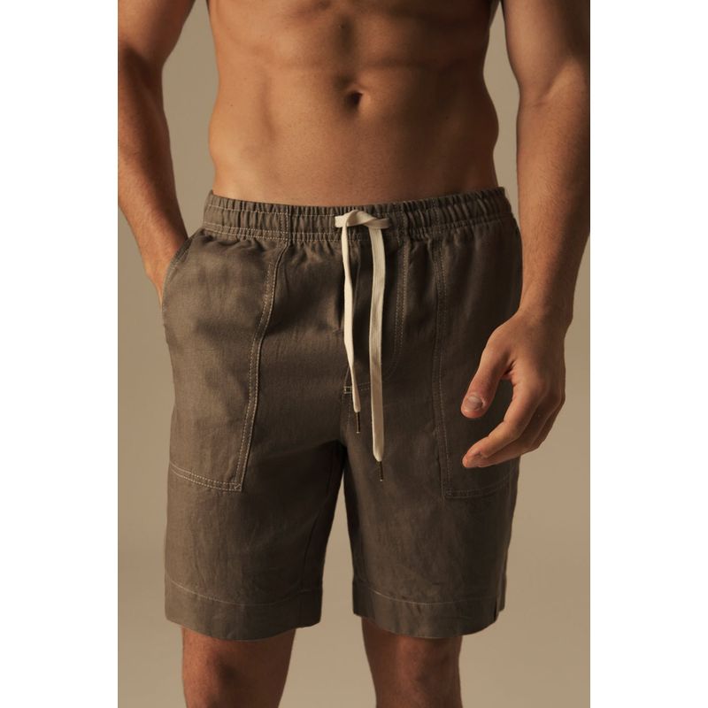 ILOT - SHORT COSTA FIT AJUSTADO LINO  MARCA ILOT BH54052