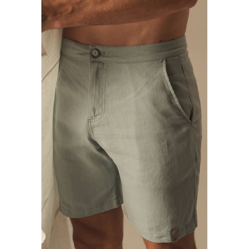 ILOT - BERMUDA RIVIERA FIT CLÁSICO EN LINO MARCA ILOT BH59052