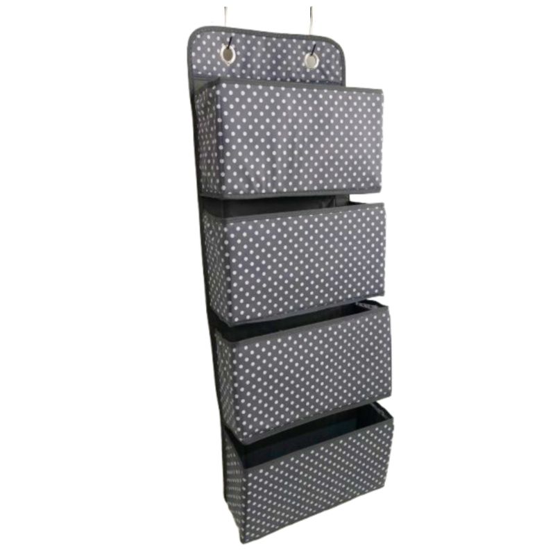 GENERICO - ORGANIZADOR COLGANTE CLOSET ARMARIO PUERTA 4 CELDAS