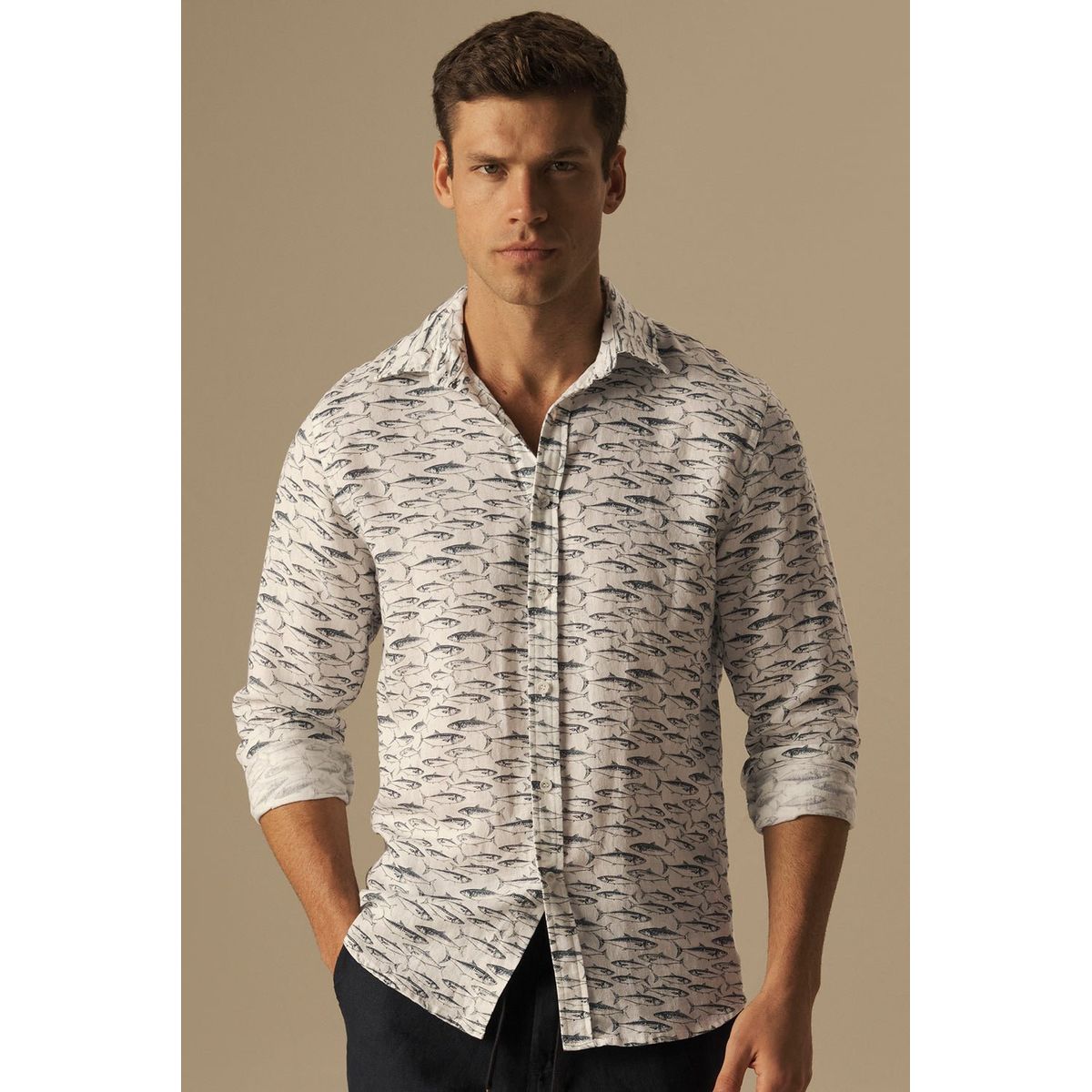 ILOT - CAMISA BORA BORA MANGA LARGA CLÁSICA  MARCA ILOT SH39052