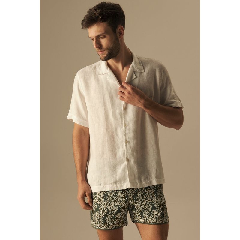 ILOT - CAMISA MANGA CORTA FIT RELAJADA EN LINO MARCA ILOT SH42052