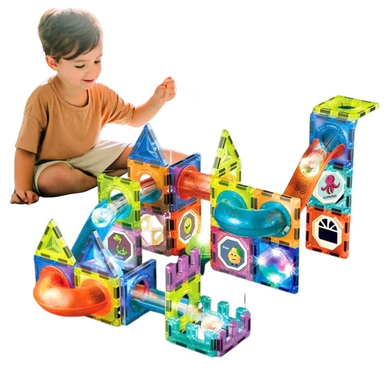 AMERICAN GENERICS - Juguete De Construccion 65pcs Imanes Bloques Fichas Magnetic