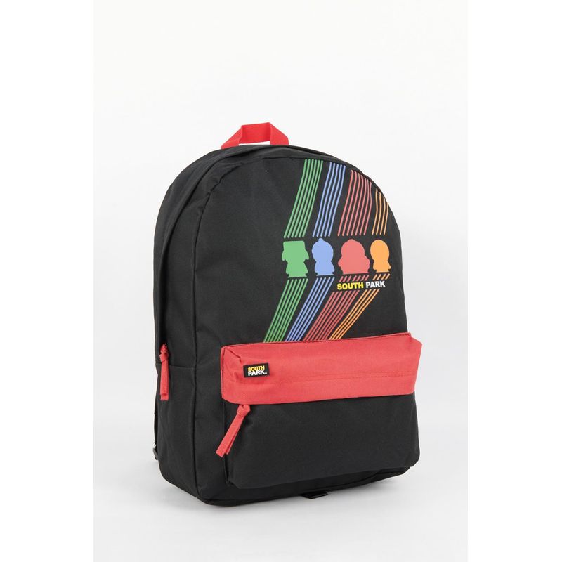 KOAJ - KOAJ Maleta negra con diseños de South Park y bolsillo rojo HOMBRE