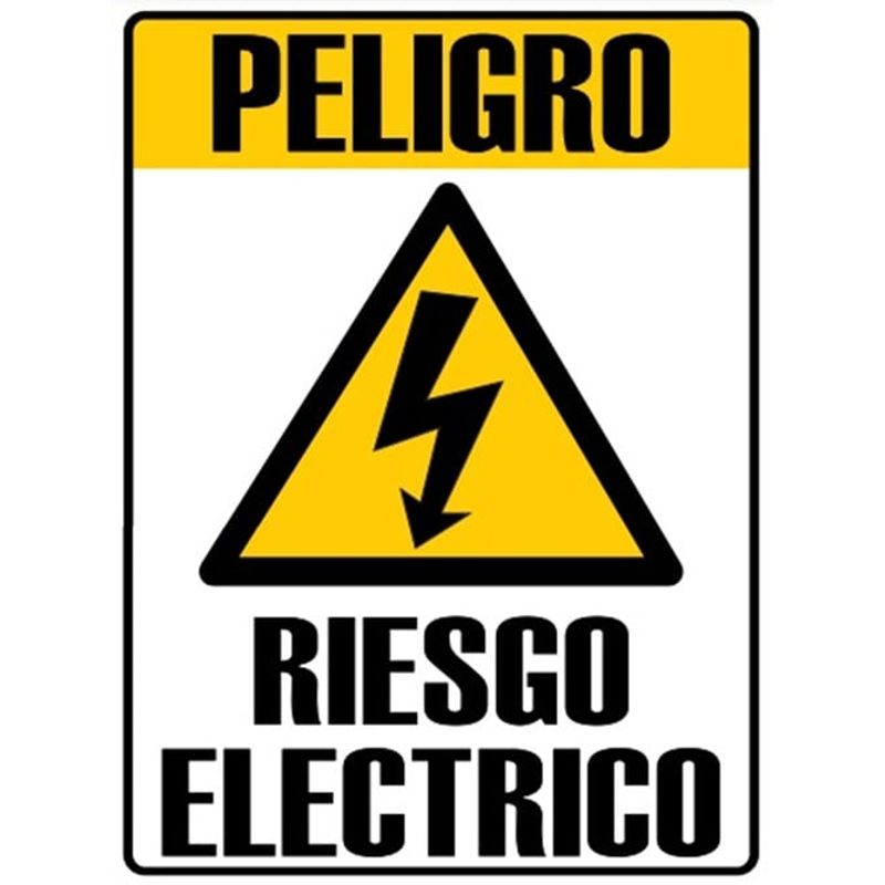 NACIONAL - SEÑALIZACIÓN METALICA 30X40 PELIGRO RIESGO ELECTRICO