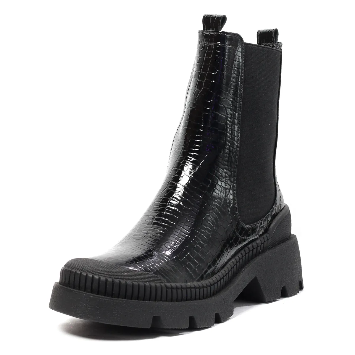 VIAR - Botines Para Mujer VIAR KoroKoro01 Negro Charol