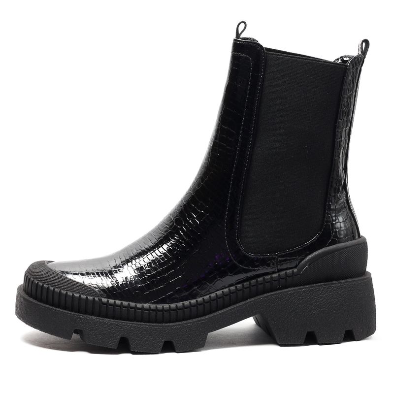 VIAR - Botines Para Mujer VIAR KoroKoro01 Negro Charol