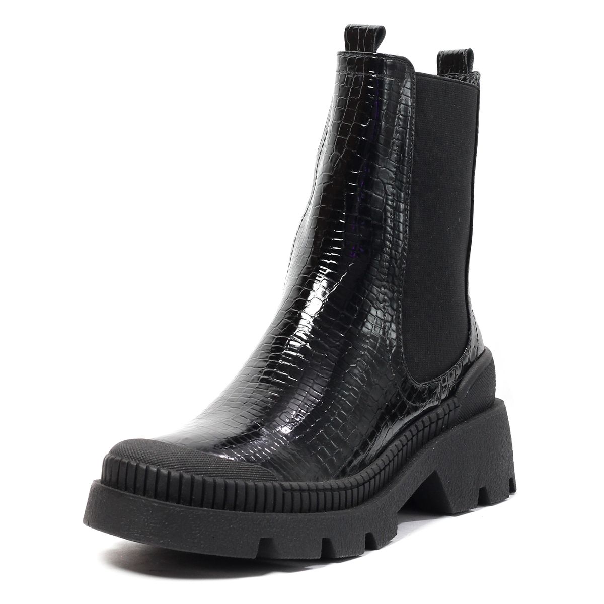 VIAR - Botines Para Mujer VIAR KoroKoro01 Negro Charol