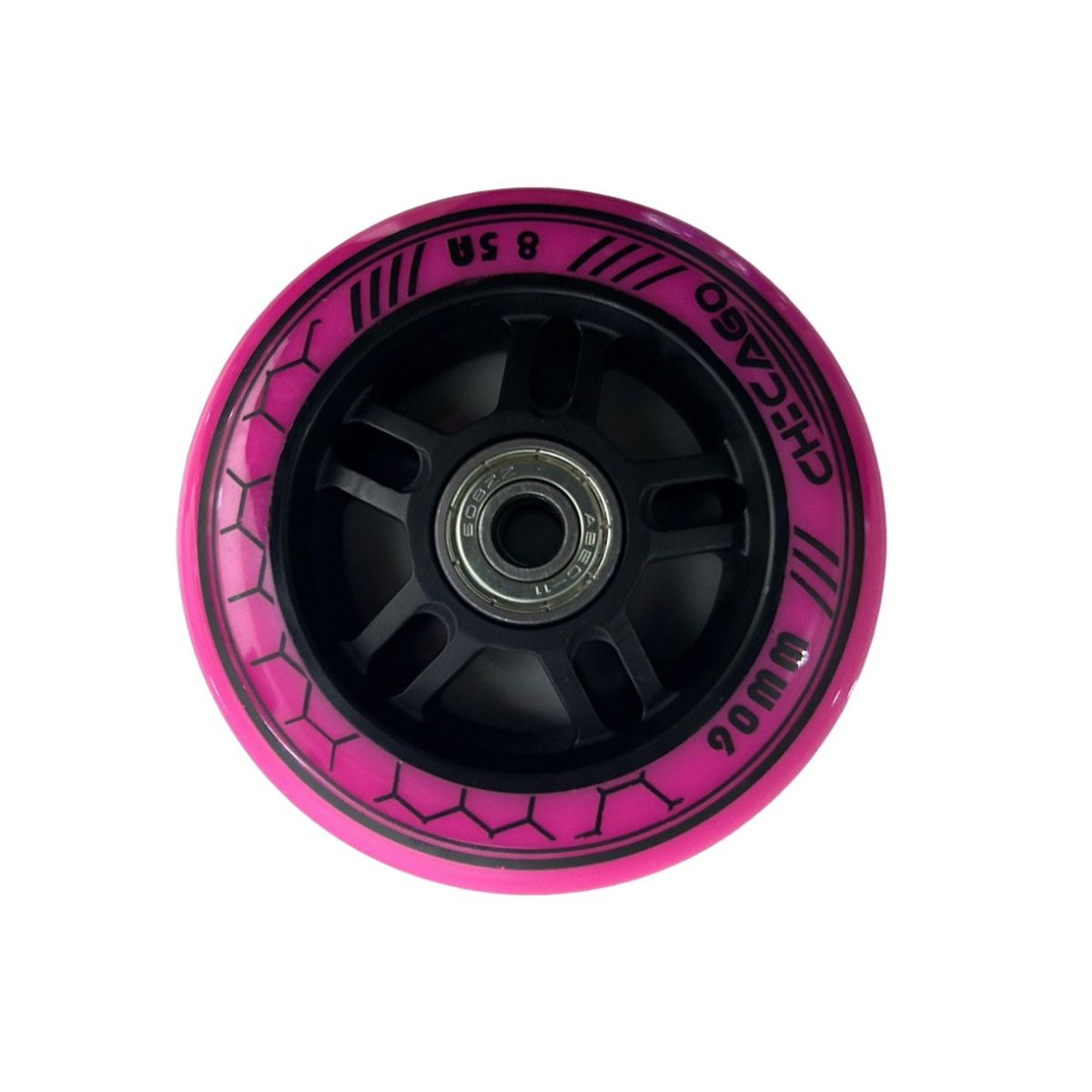 GENERICO - Ruedas para patinaje semiprofesionales 84MM Color Fucsia