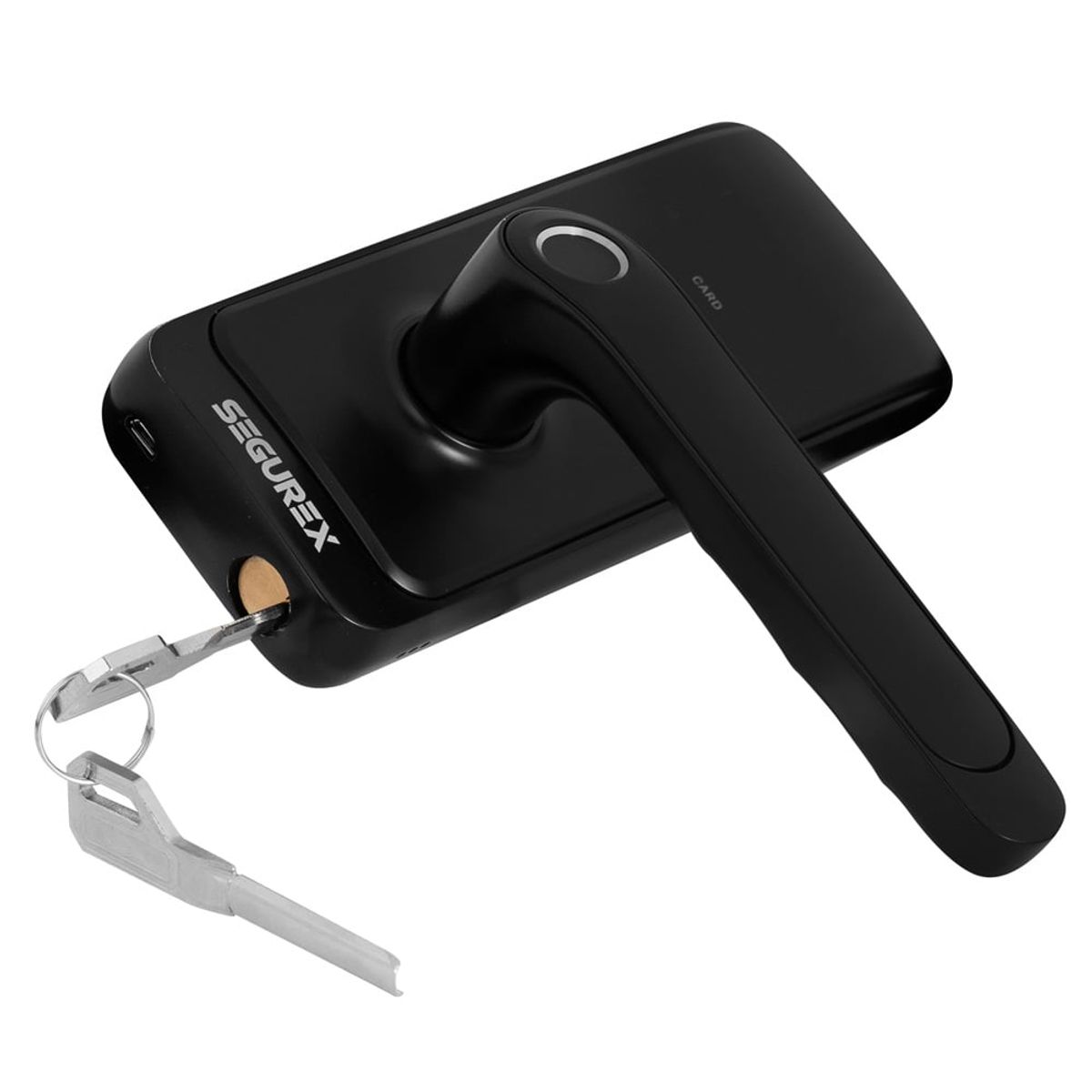 SEGUREX - Cerradura Inteligente Digital H15B Negro + Gateway WIFI Tuya Smart
