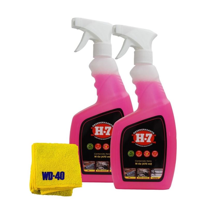 H7 - H7 Desengrasante y Desinfectante Biodegradable 16oz x2 Und
