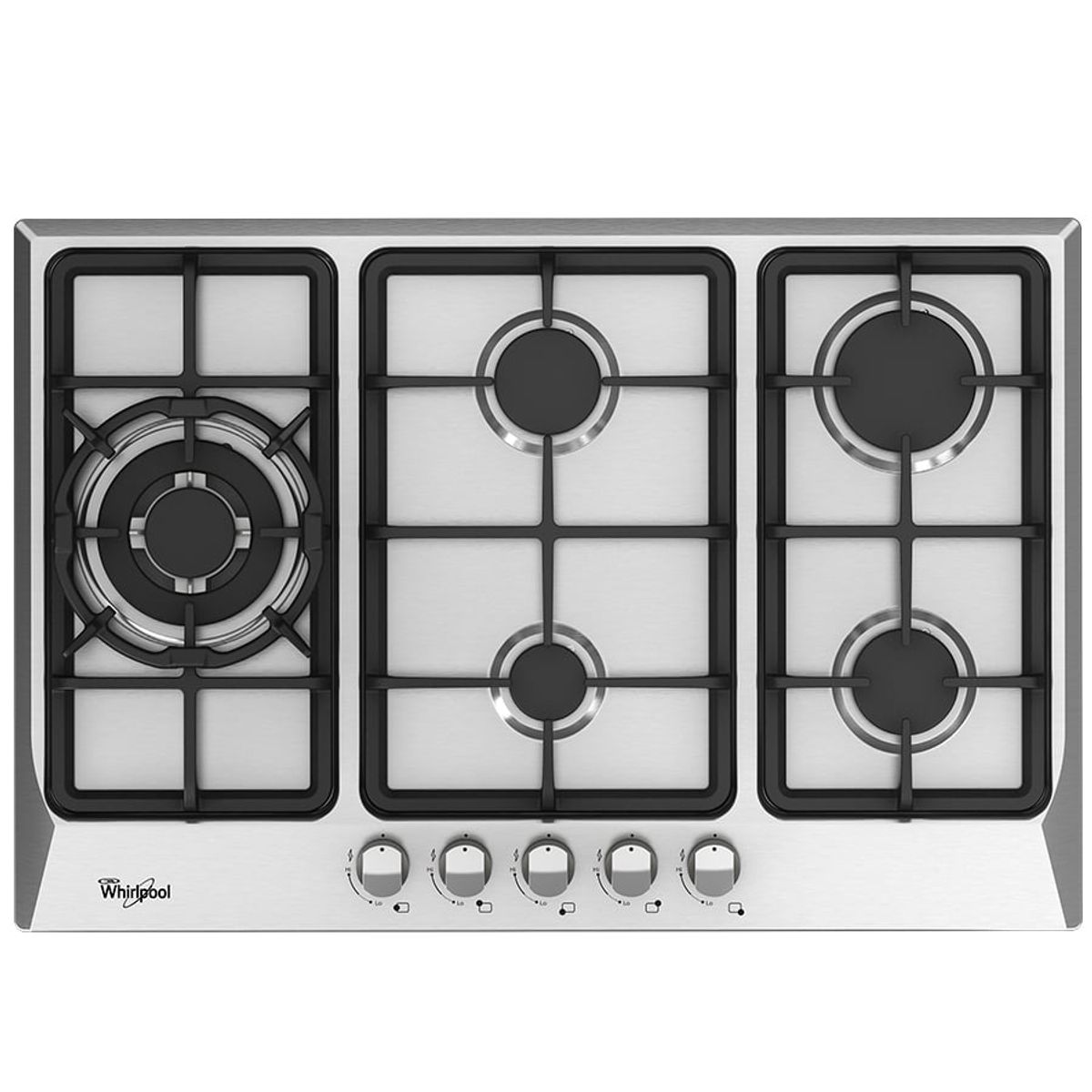 WHIRLPOOL - Cubierta de Gas 75 cm Gris