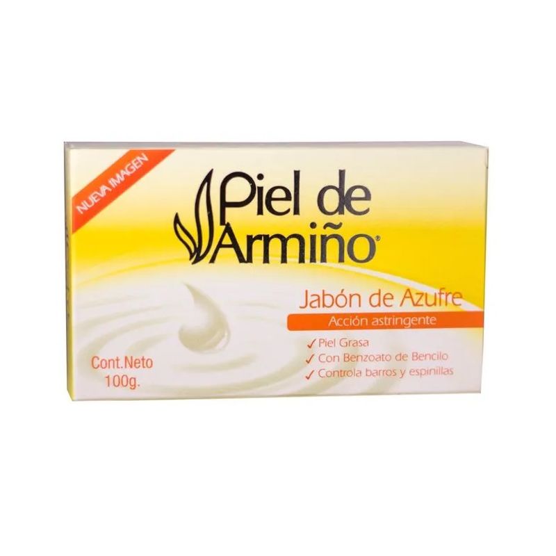 GENERICO - Jabón Barra Facial Azufre Control Exceso Grasa Acné 100 Grms