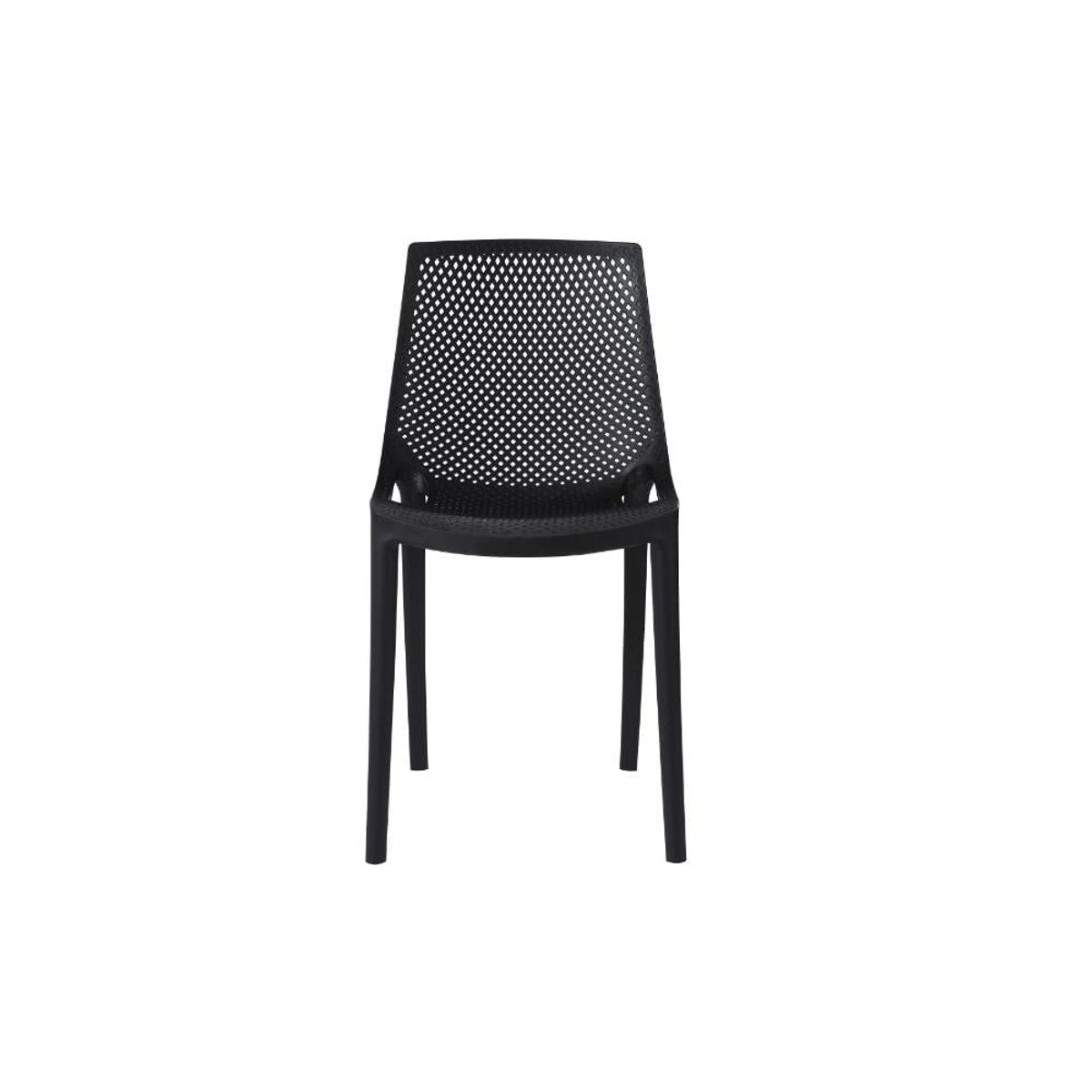 RTA DESIGN - Silla De Exterior Negra Sin Brazos
