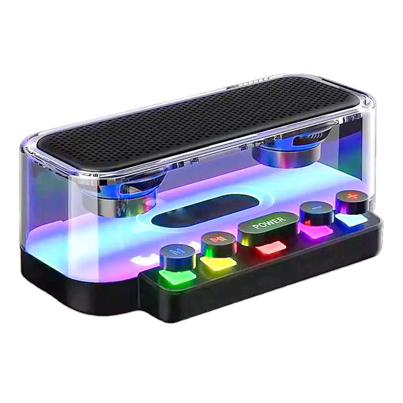 AMERICAN GENERICS - Parlante Bluetooth Z6 con luces LED RGB Tipo Máquina de Escribir