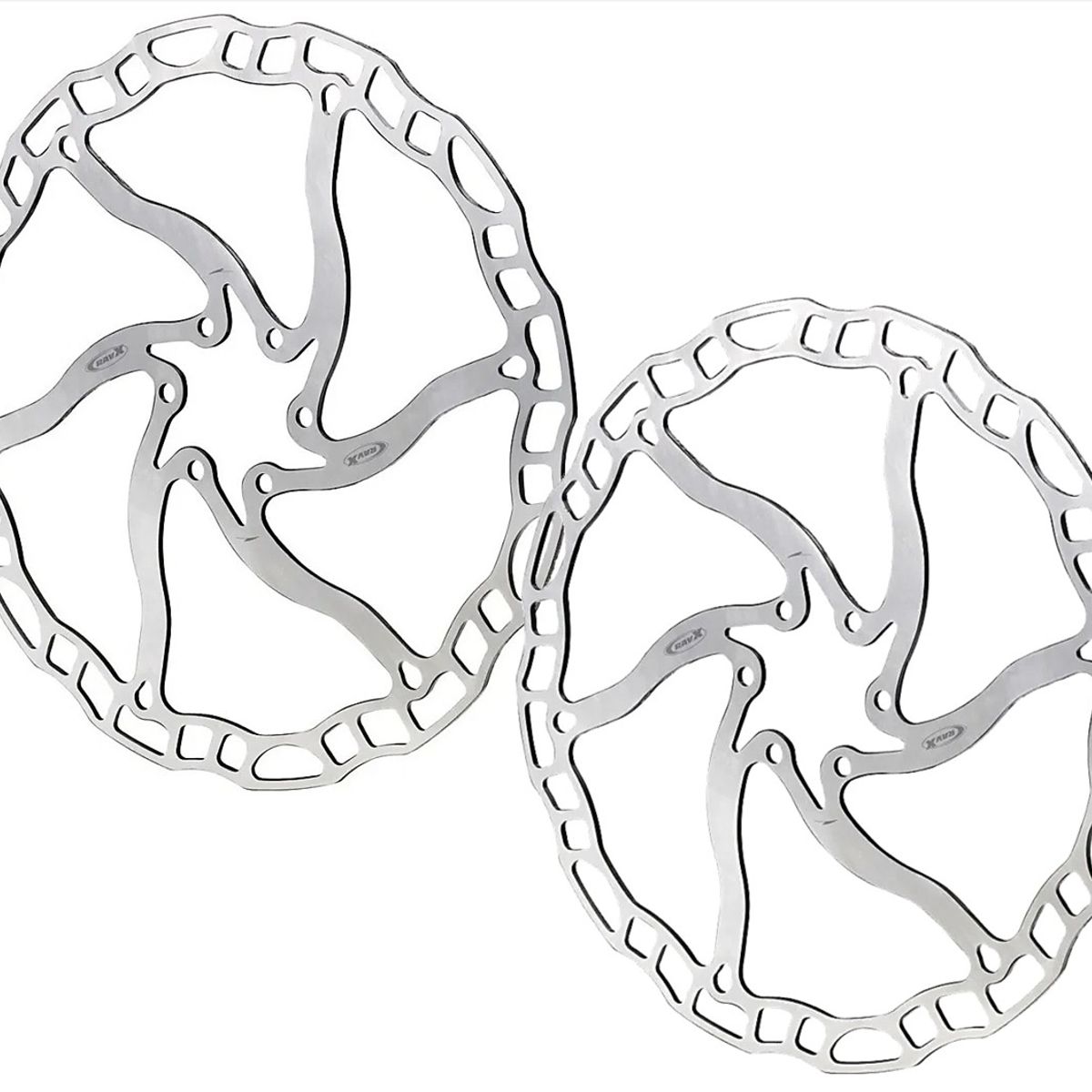 GENERICO - Disco Rotor Freno Bicicleta Ravx 180 Mm 6 Tornillos X 2 Und