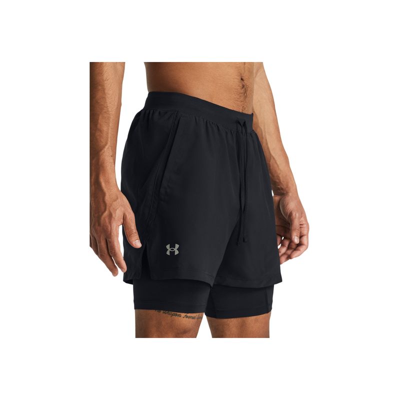 UNDER ARMOUR - Short Hombre UNDER ARMOUR LAUNCH 5 2N1 Negro UNDER ARMOUR