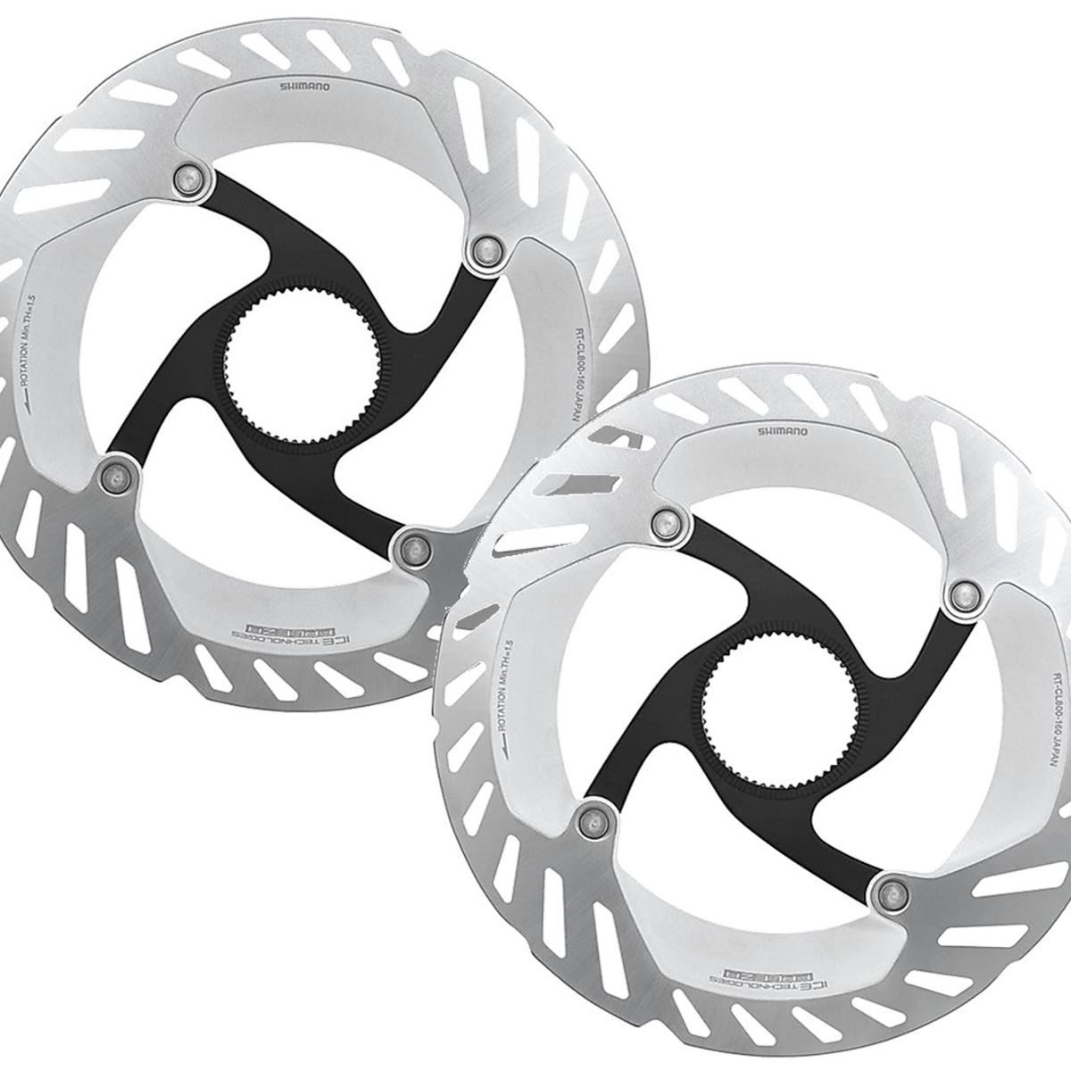 SHIMANO - Disco Rotor Freno Bici Shimano Rt-cl800 160mm Clock X2und