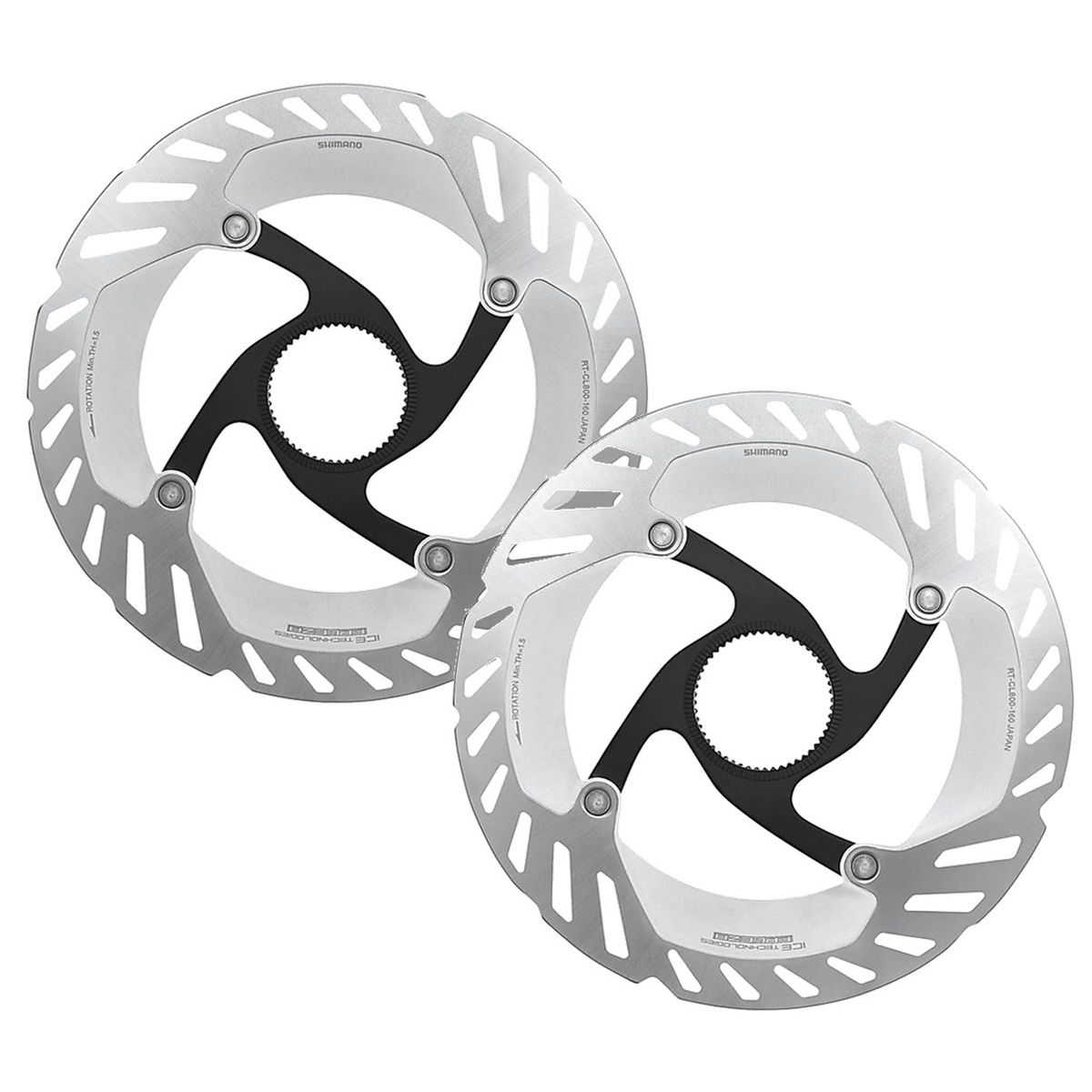 SHIMANO - Disco Rotor Freno Bici Shimano Rt-cl800 160mm Clock X2und