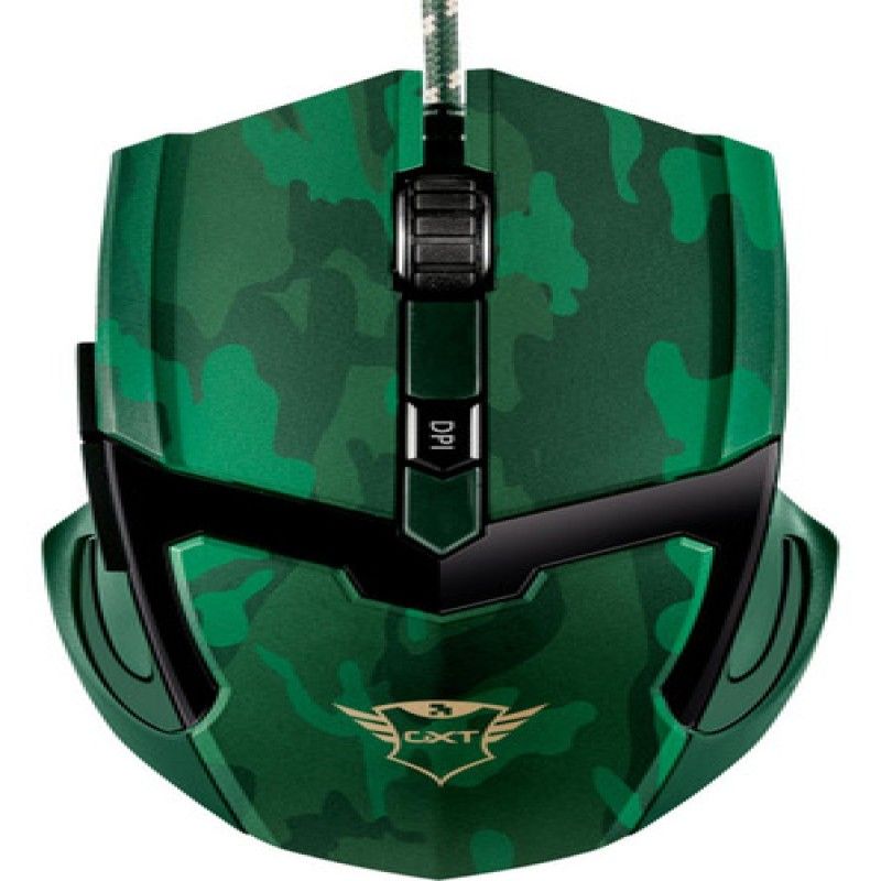 TRUST - Mouse Gamer Trust Gx T101c Gav 4800 Dpi 6 Botones Color Verde