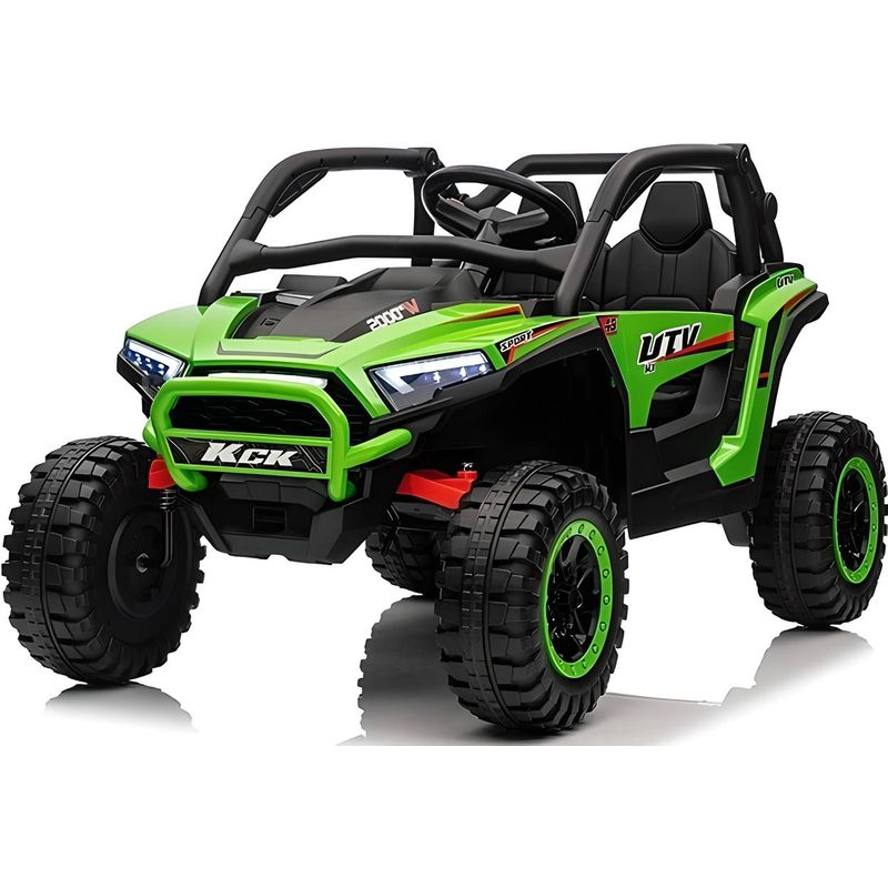 BEBESUNITA - Carro Moto Electrico 24V Niño Ctrol Llta Caucho Color Verde