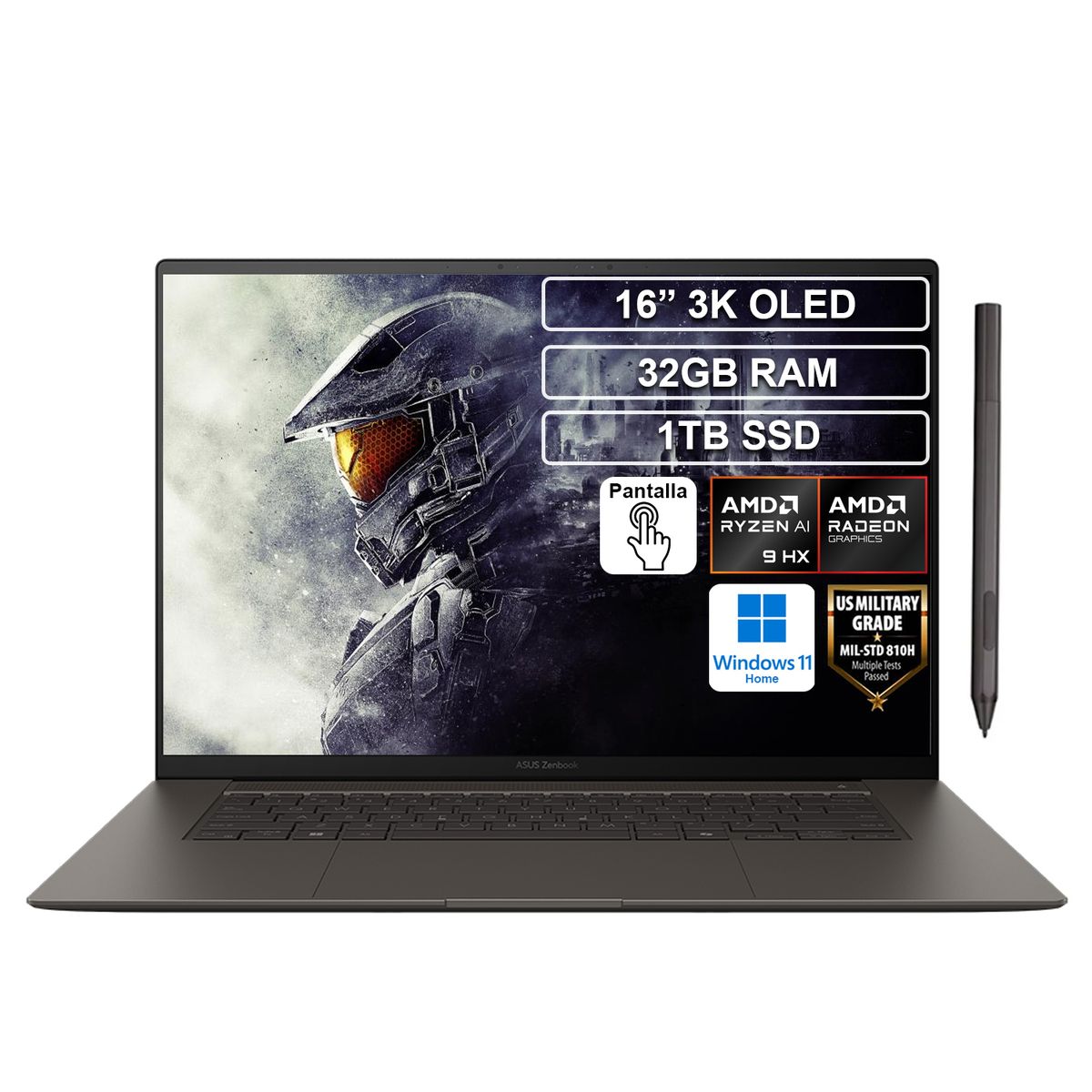 ASUS - Portátil Asus UM560 Ryzen AI 9 HX 370 32GB 1TB Zenbook Touch