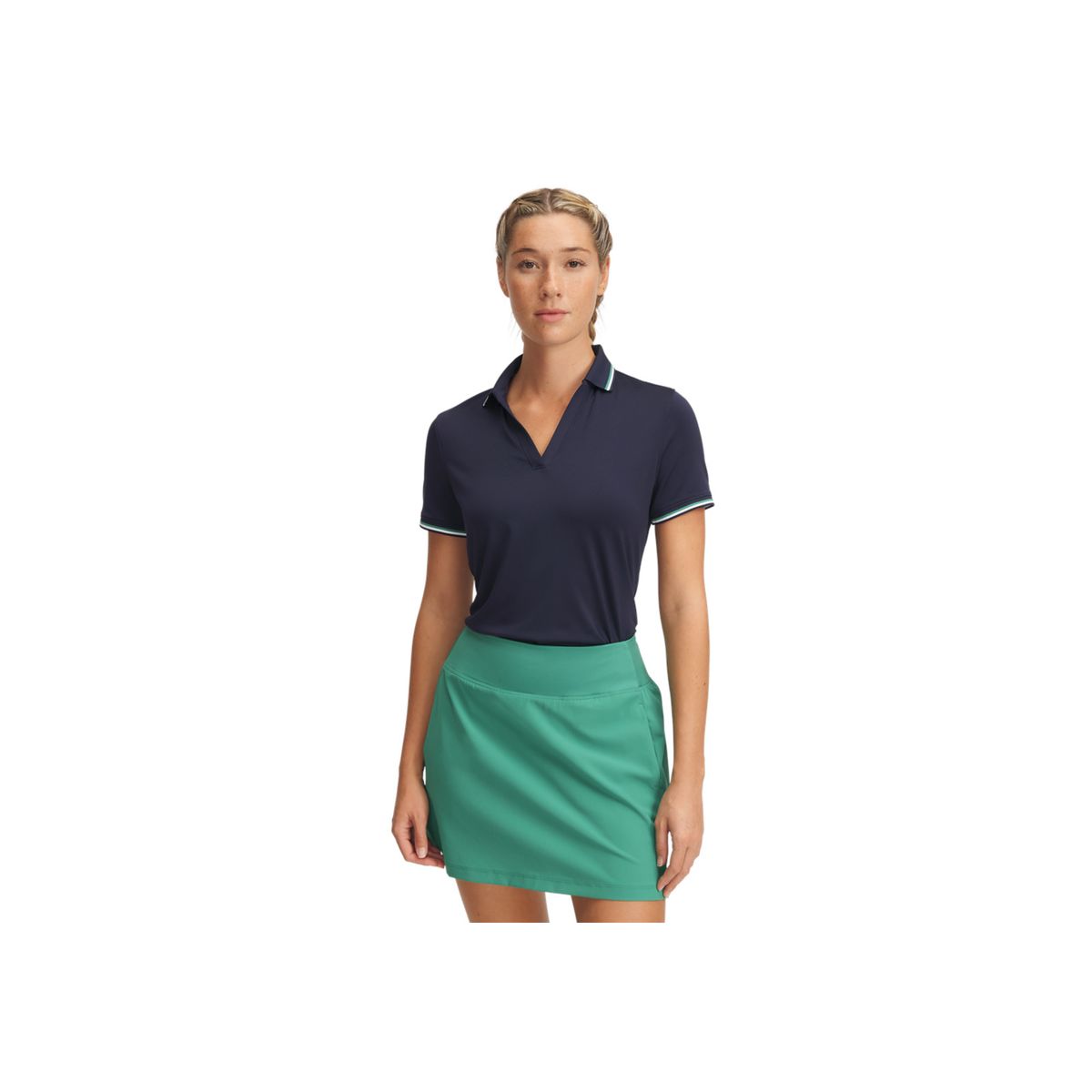 UNDER ARMOUR - Camisa Mujer UNDER ARMOUR UA DRIVE SS RIB POLO Azul UNDER ARMOUR.