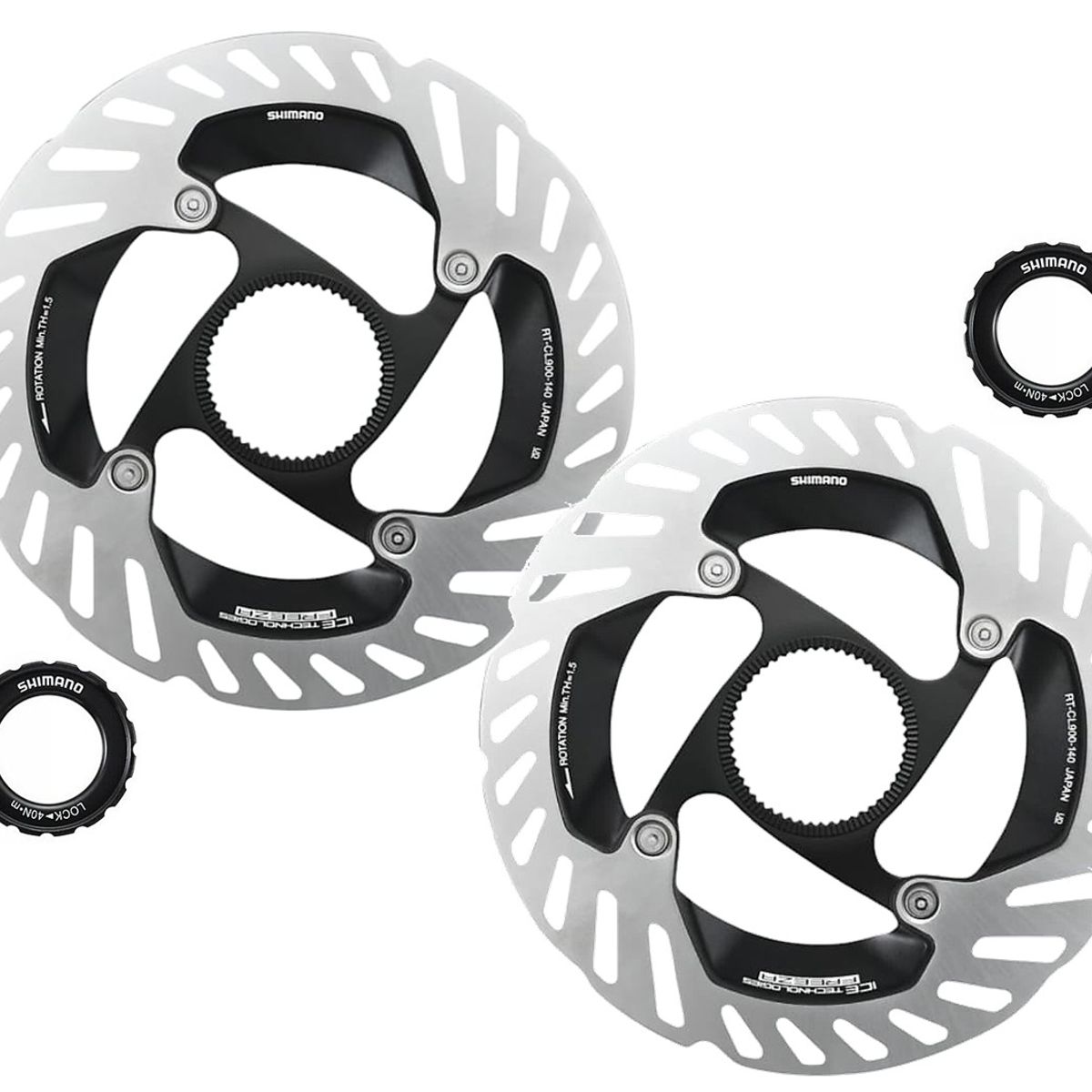 SHIMANO - Disco Rotor Freno Bicicleta Shimano Cl900 140mm Clock X2und