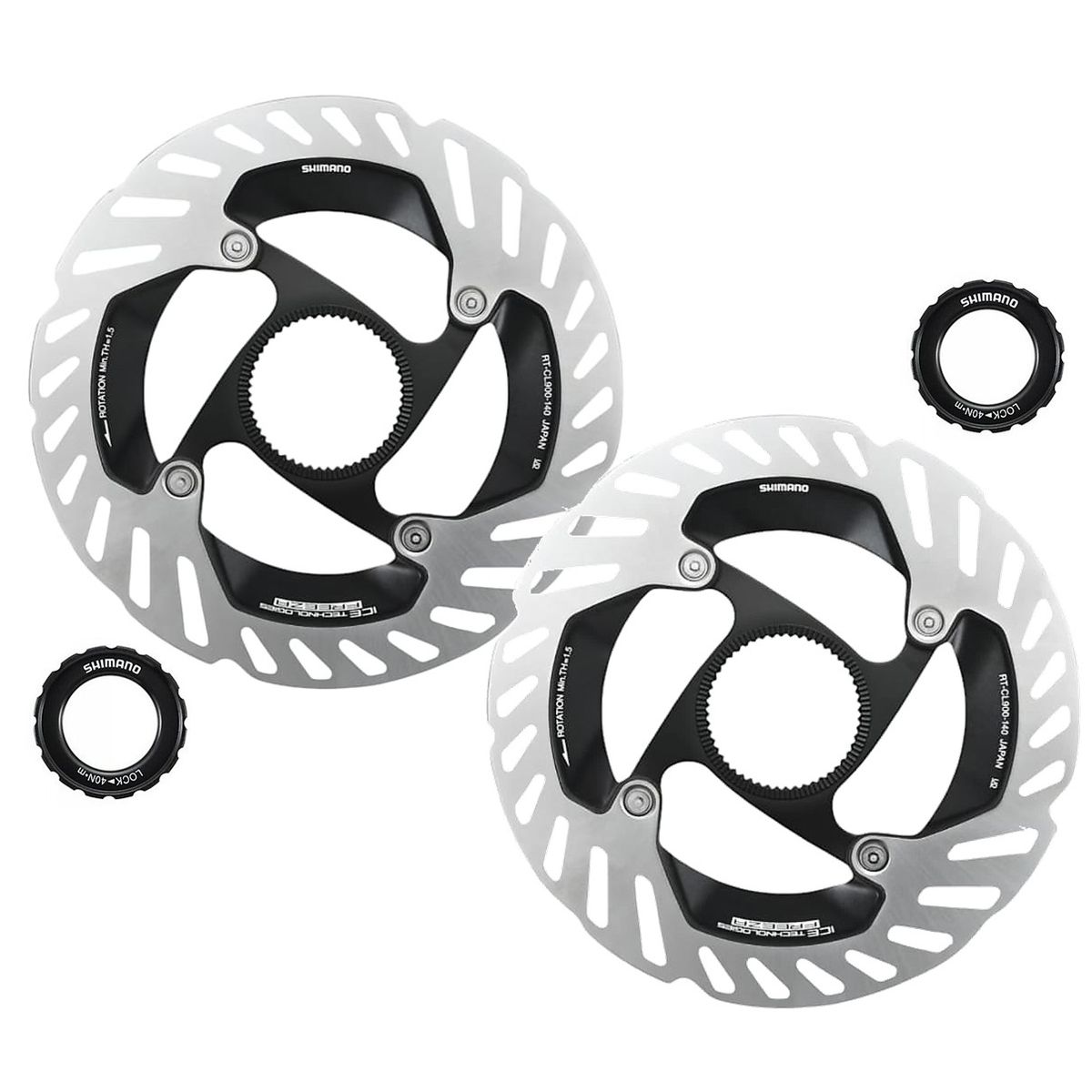 SHIMANO - Disco Rotor Freno Bicicleta Shimano Cl900 140mm Clock X2und