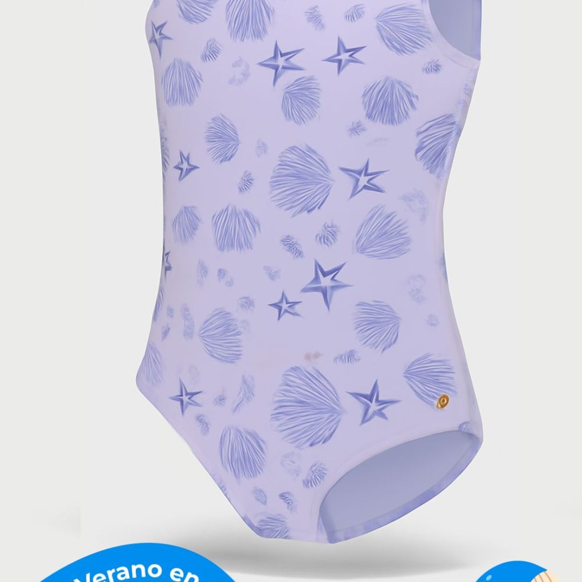 LILI PINK - Vestido de baño entero en microfibra para niña