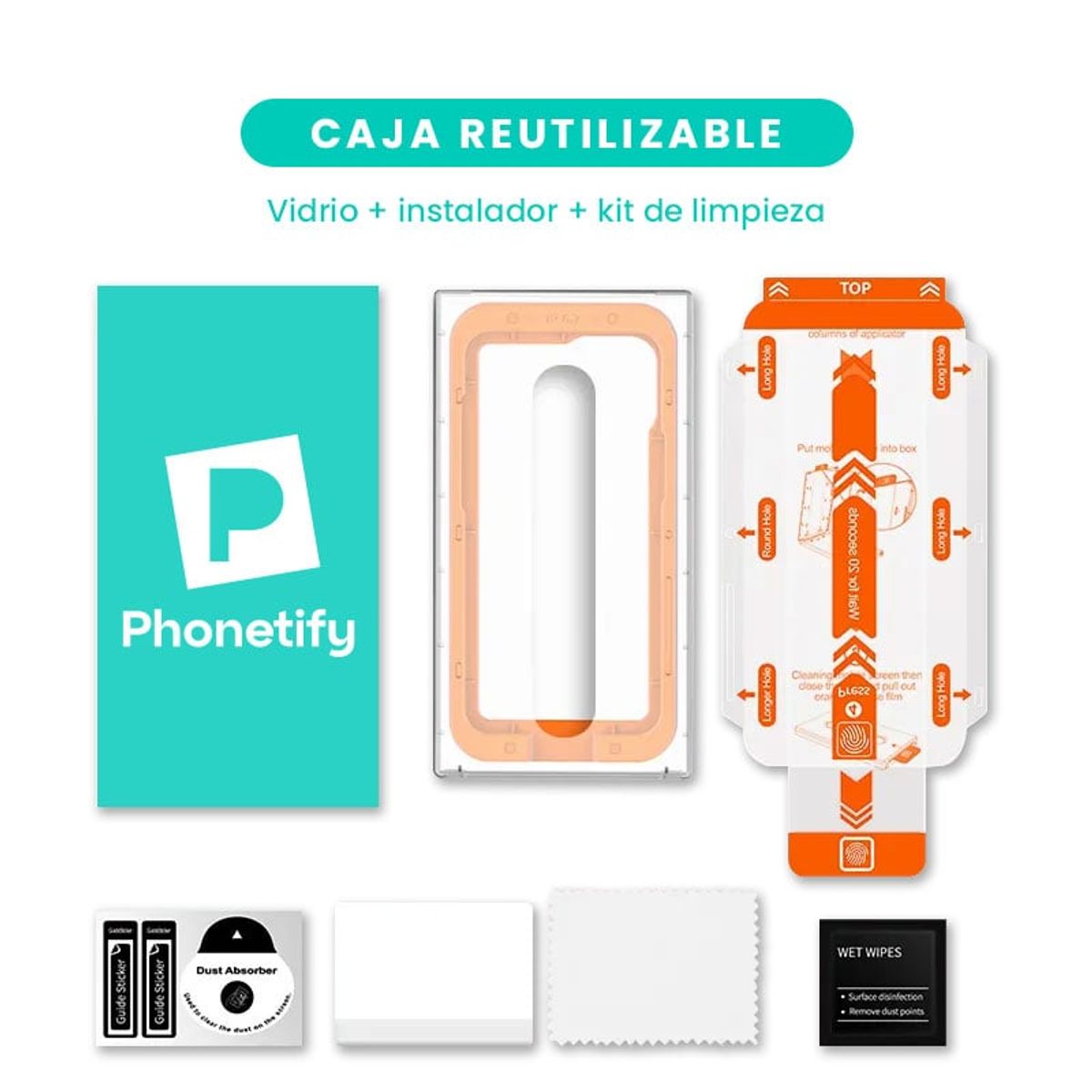 PHONETIFY - Protector de Pantalla Para Samsung S22 Plus Fácil Instalación