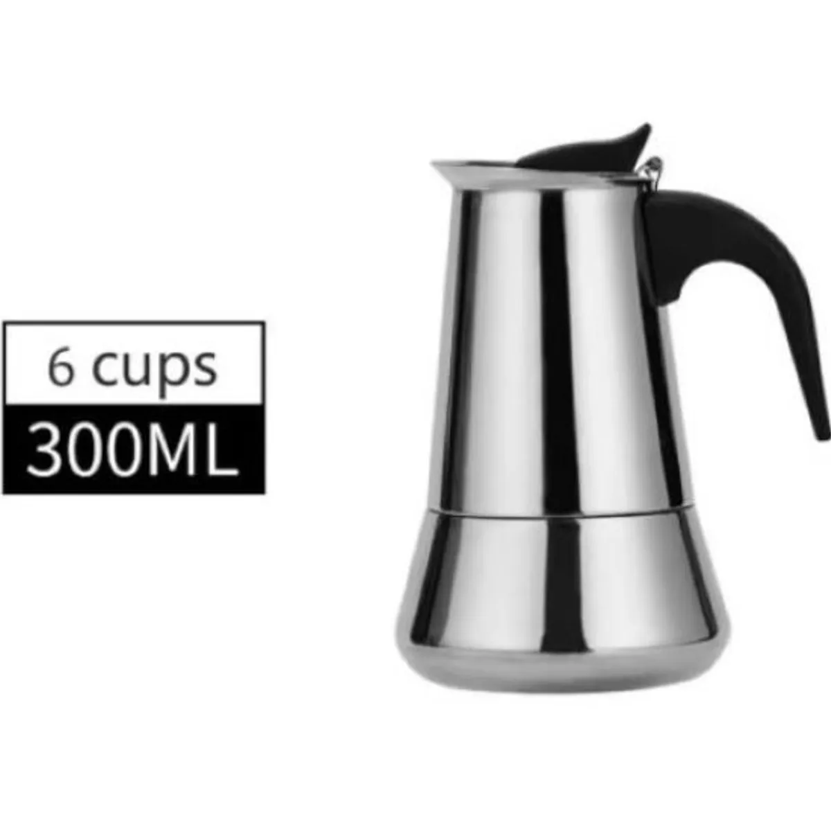 GENERICO - CAFETERA ITALIANA EXPRESO 6 TAZAS ACERO INOXIDABLE COCINA