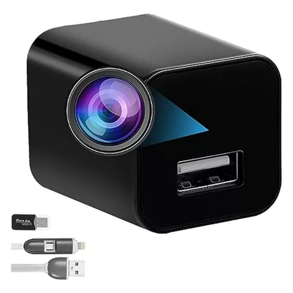 GENERICO - Cámara Espía Cargador 1080p Hd Inalámbrica Sensor Movimiento