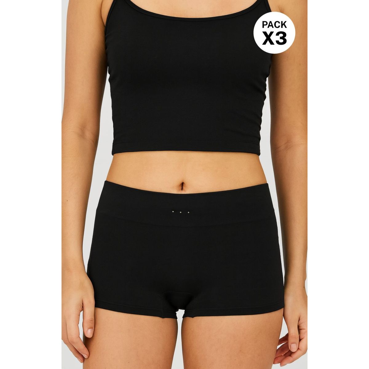 LILI PINK - Paquete x3 panty tipo bóxer en algodón seamless