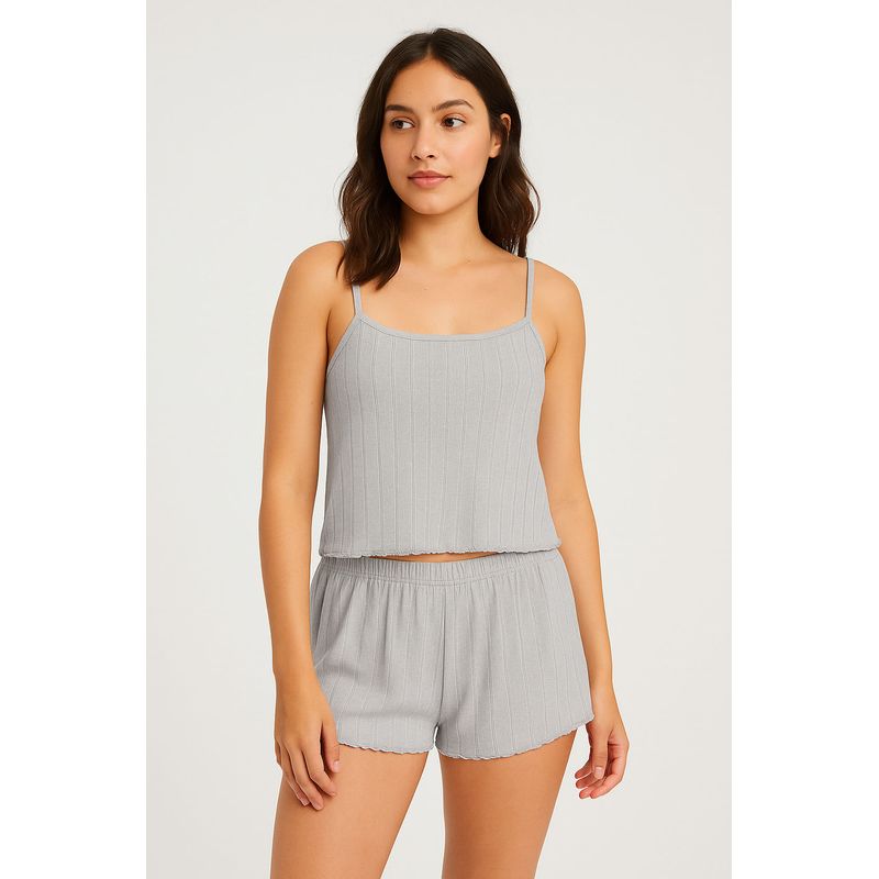 LILI PINK - Conjunto de pijama cómoda con tiras