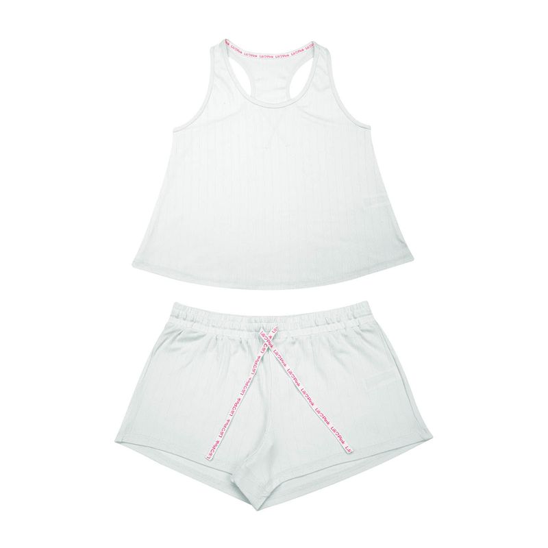 LILI PINK - Conjunto de pijama manga sisa moderna