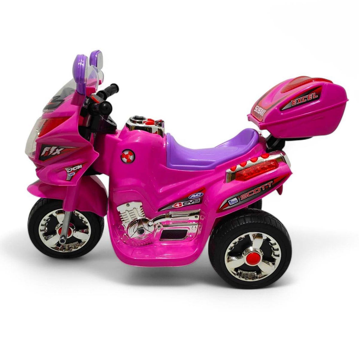 BRITOCHET - REF 3051 Moto Eléctrica Niños Montable Ll/Caucho 1 a 4 Años