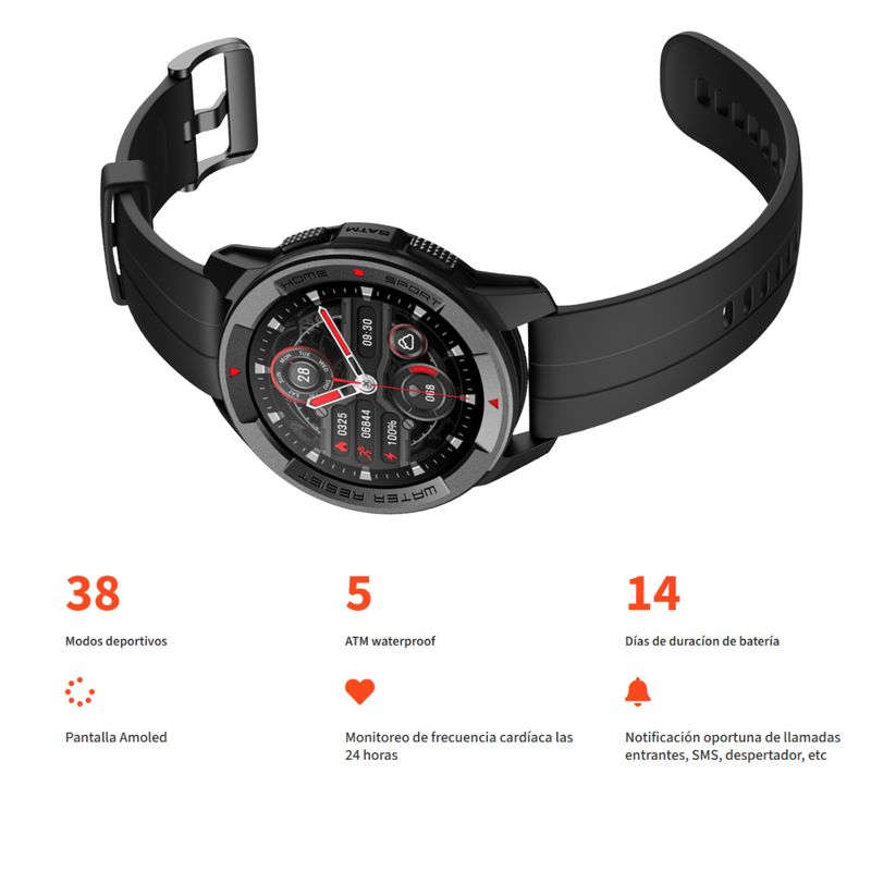 MIBRO - Reloj Mibro Watch X1 Pantalla AMOLED - Negro
