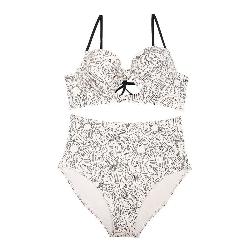 LILI PINK - Vestido de baño tipo  bikini confeccionado en microfibra