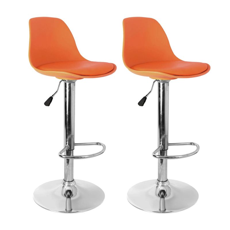 GENERICO - Set X2  Silla Bar Butaco Alta Giratoria Cocina Reforlando