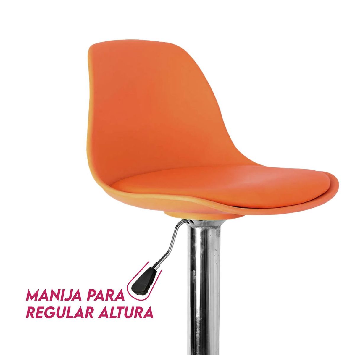 GENERICO - Set X2  Silla Bar Butaco Alta Giratoria Cocina Reforlando