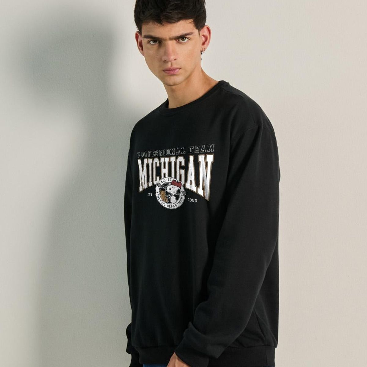 KOAJ - KOAJ Buzo de Snoopy college unicolor con cuello redondo HOMBRE