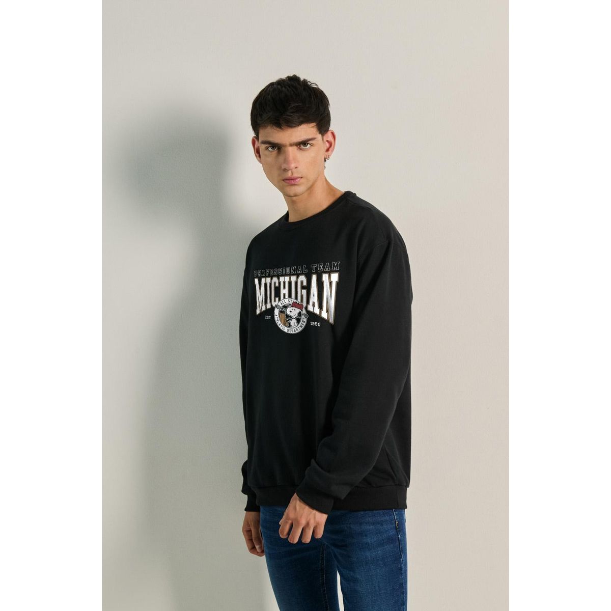 KOAJ - KOAJ Buzo de Snoopy college unicolor con cuello redondo HOMBRE