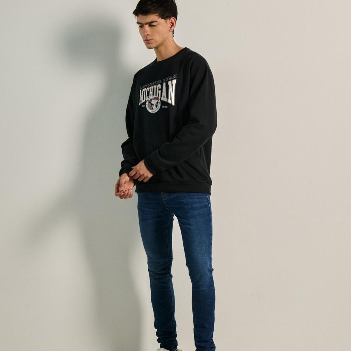 KOAJ - KOAJ Buzo de Snoopy college unicolor con cuello redondo HOMBRE