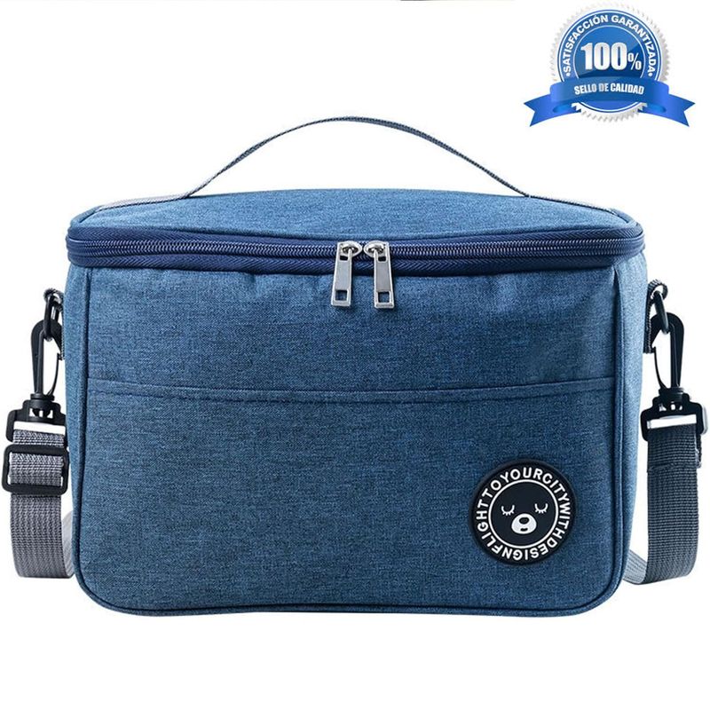ONE PIXEL - Lonchera Térmica Bolsa Almuerzo Impermeable Azul
