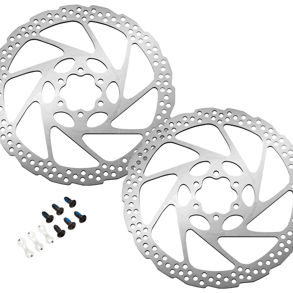 SHIMANO - Disco Rotor Freno Bicicleta Shimano Deore Rt56 180mm 6tx2und