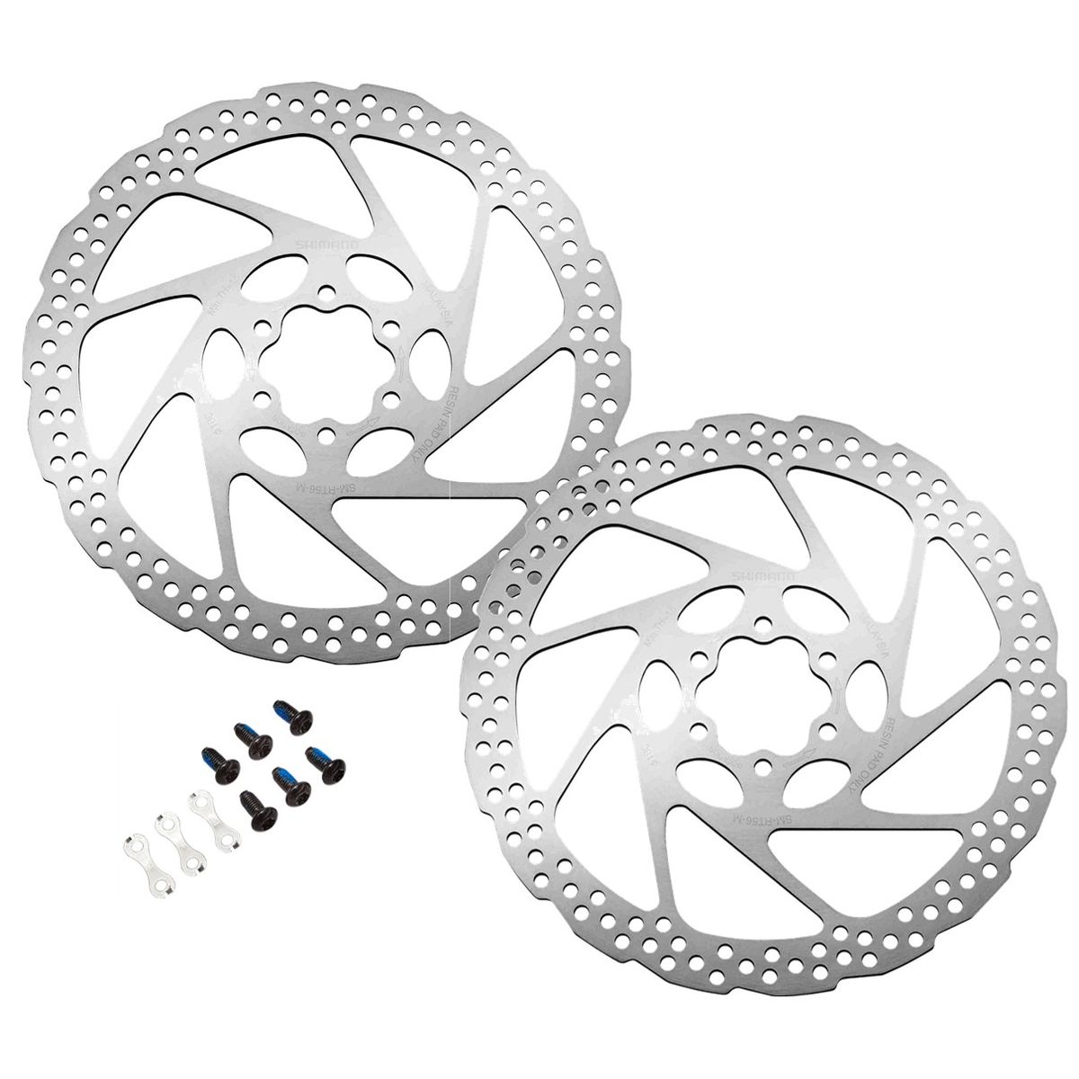 SHIMANO - Disco Rotor Freno Bicicleta Shimano Deore Rt56 180mm 6tx2und
