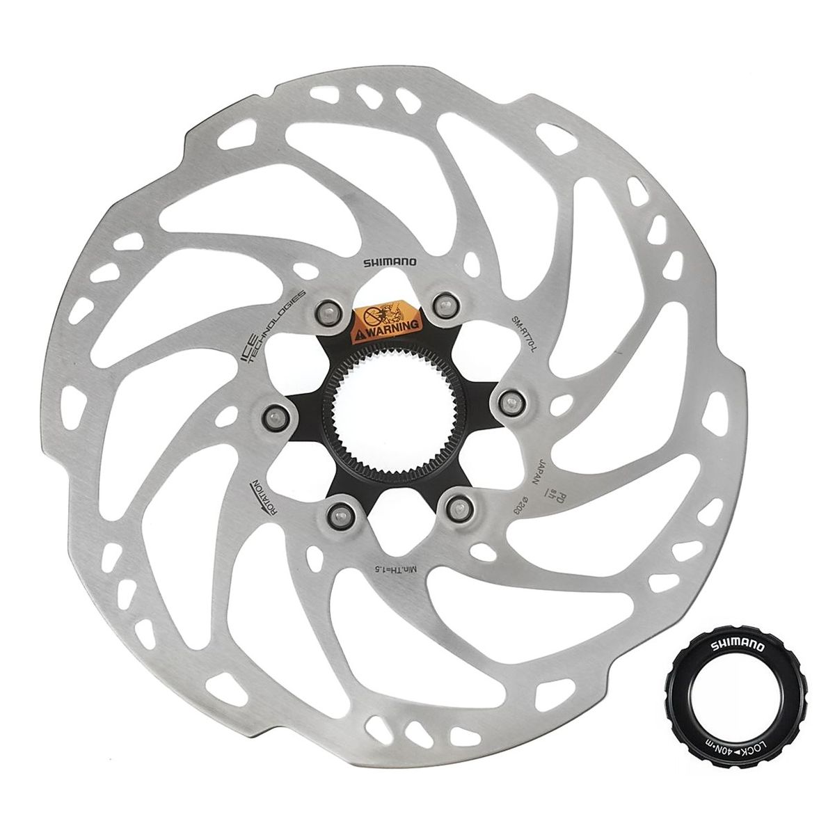 SHIMANO - Rotor Freno Disco Shimano Slx Rt70 203mm Center Lock